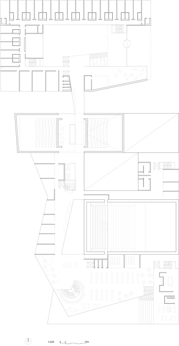 Archisearch - 2nd floor plan / Cultural Center of Stjørdal / Reiulf Ramstad Arkitekter
